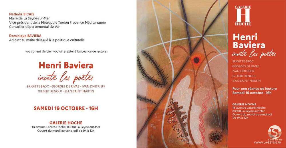 Henri Baviera Poete la seyne invit