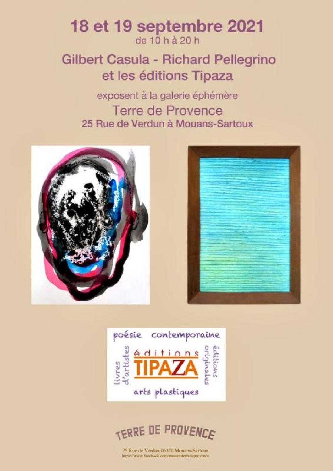 Gilbert CASULA et Richard PELLEGRINO : exposition à la galerie éphémère Terre de Provence