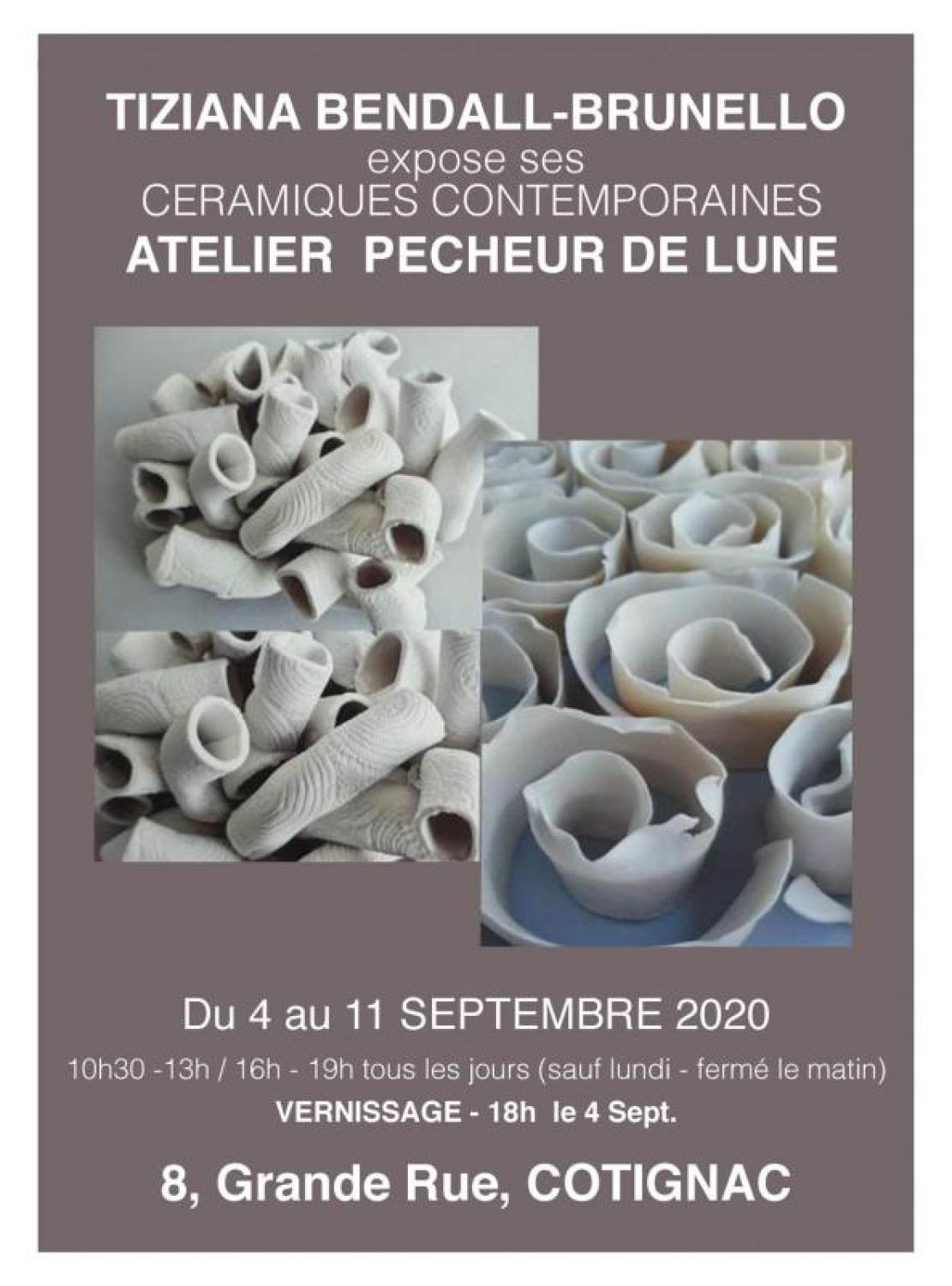 Tiziana BENDALL-BRUNELLO : Céramiques Contemporaines, Cotignac, 2020