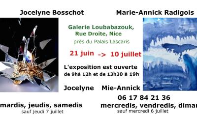 Exposition SCULPTURES et AQUARELLES, Galerie LOU BABAZOUK