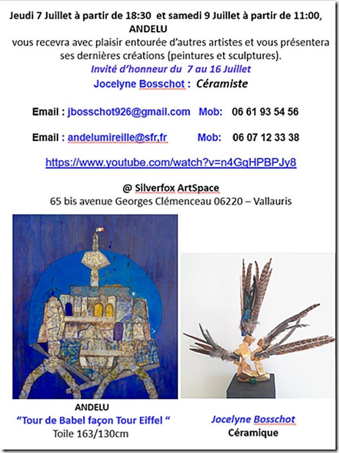 Jocelyne BOSSCHOT invitée d'honneur chez Andelu