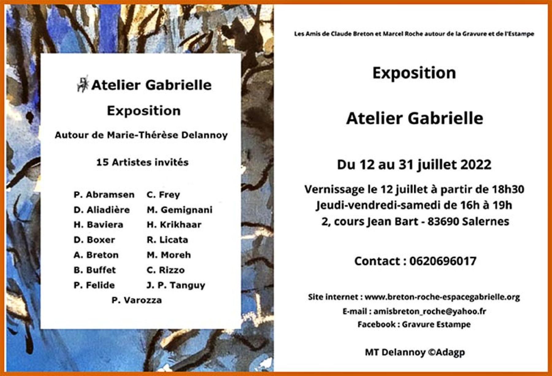 Henri BAVIERA : Exposition de Gravures à Salernes du 12 au 31 juillet