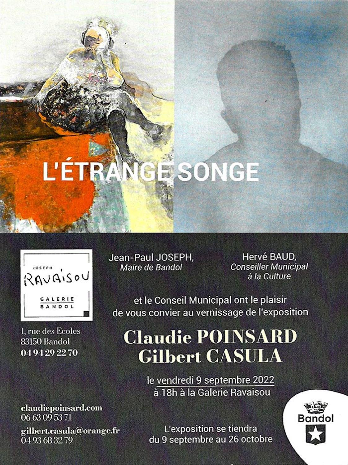 Caudie POINSARD et Gilbert CASULA : exposition 