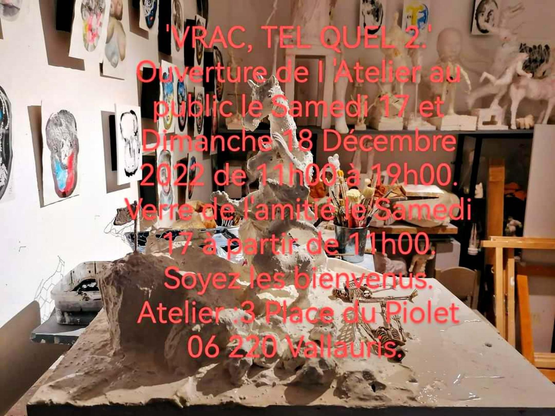 Richard PELLEGRINO : Ouverture de l'Atelier 