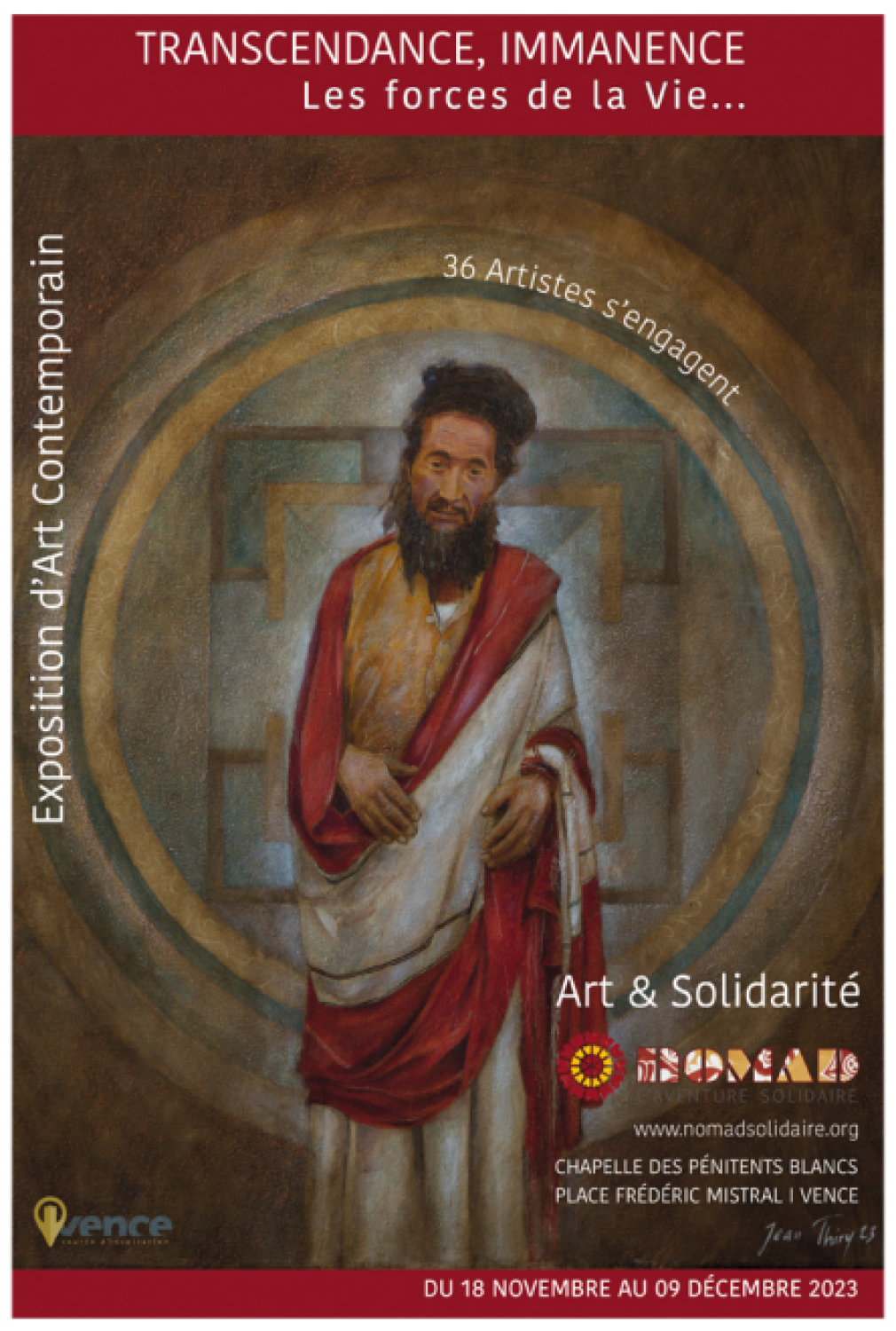 EXPOSITION  NOMAD SOLIDAIRE, Chapelle des Pénitents Blancs à VENCE