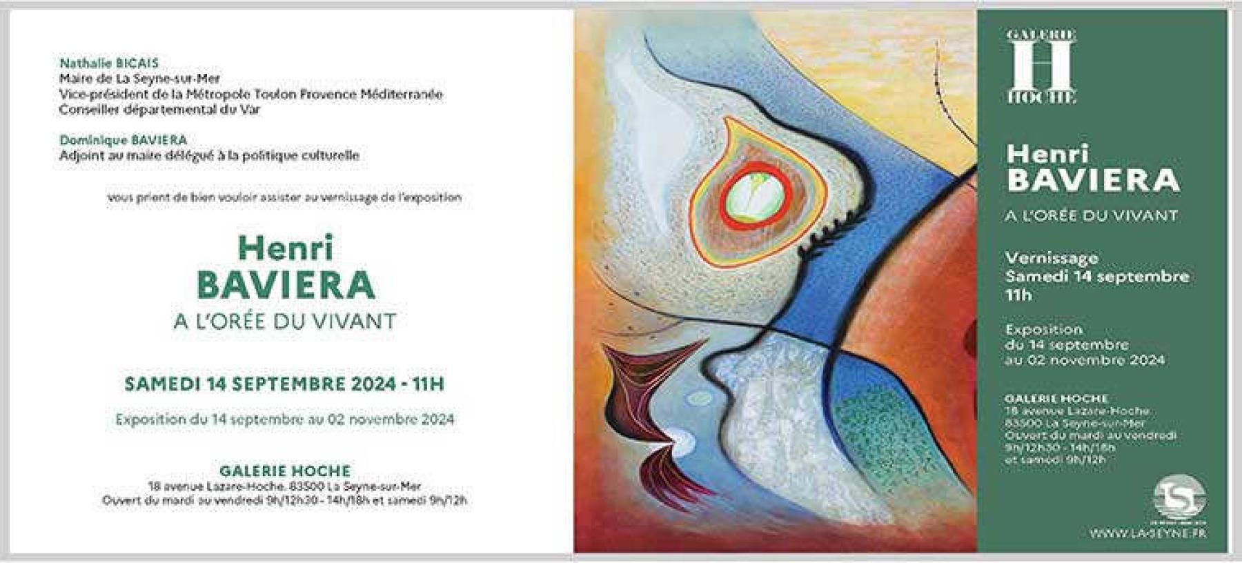 Henri BAVIERA à La Seyne-sur-mer, du 14 septembre au 2 novembre 2024