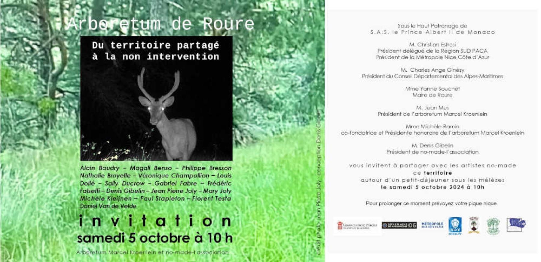 BROYELLE Nathalie invite à  l'Arboretum de Roure le 5 octobre 2024