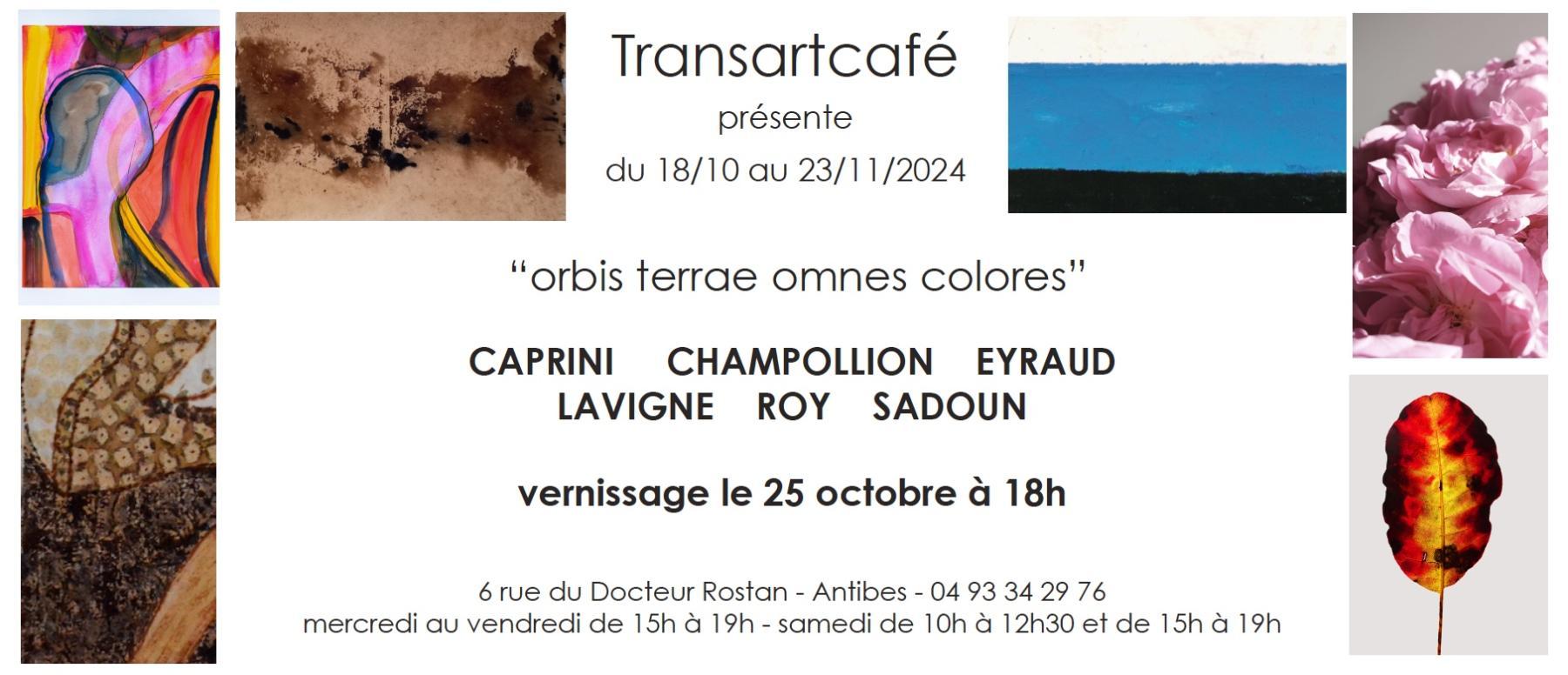 ROY genevieve invite le 25 octobre à la Galerie TRANSACAFE , Antibes