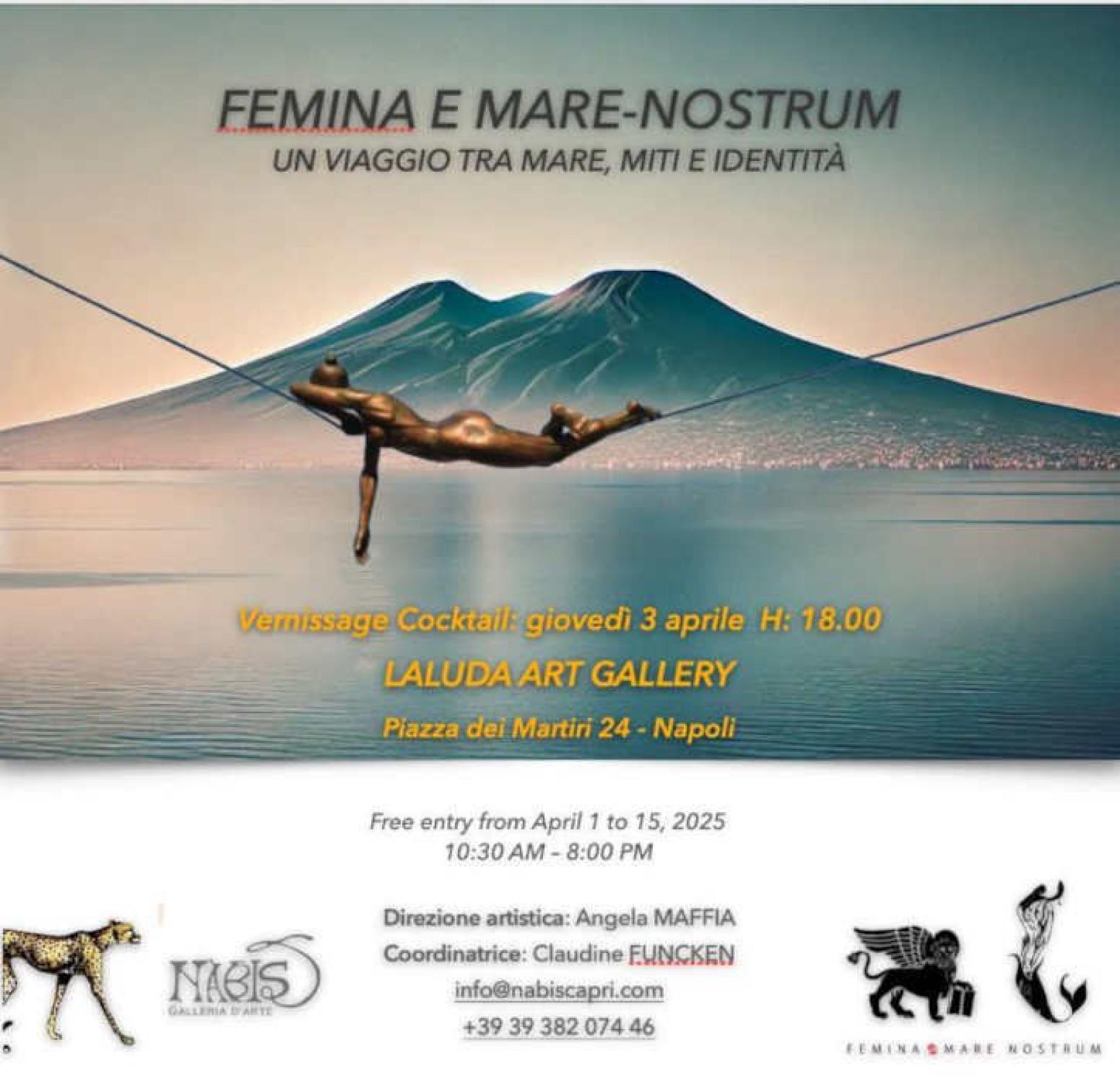 Nicolas Lavarenne expose à Naples, Avril 2025