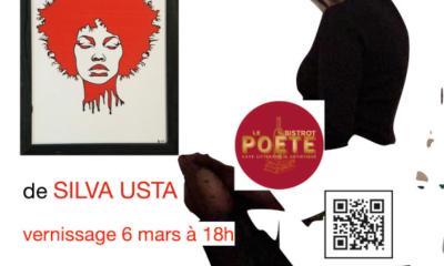 Silva USTA invite au vernissage le 6 mars à 18h au Bistrot Poète Nice