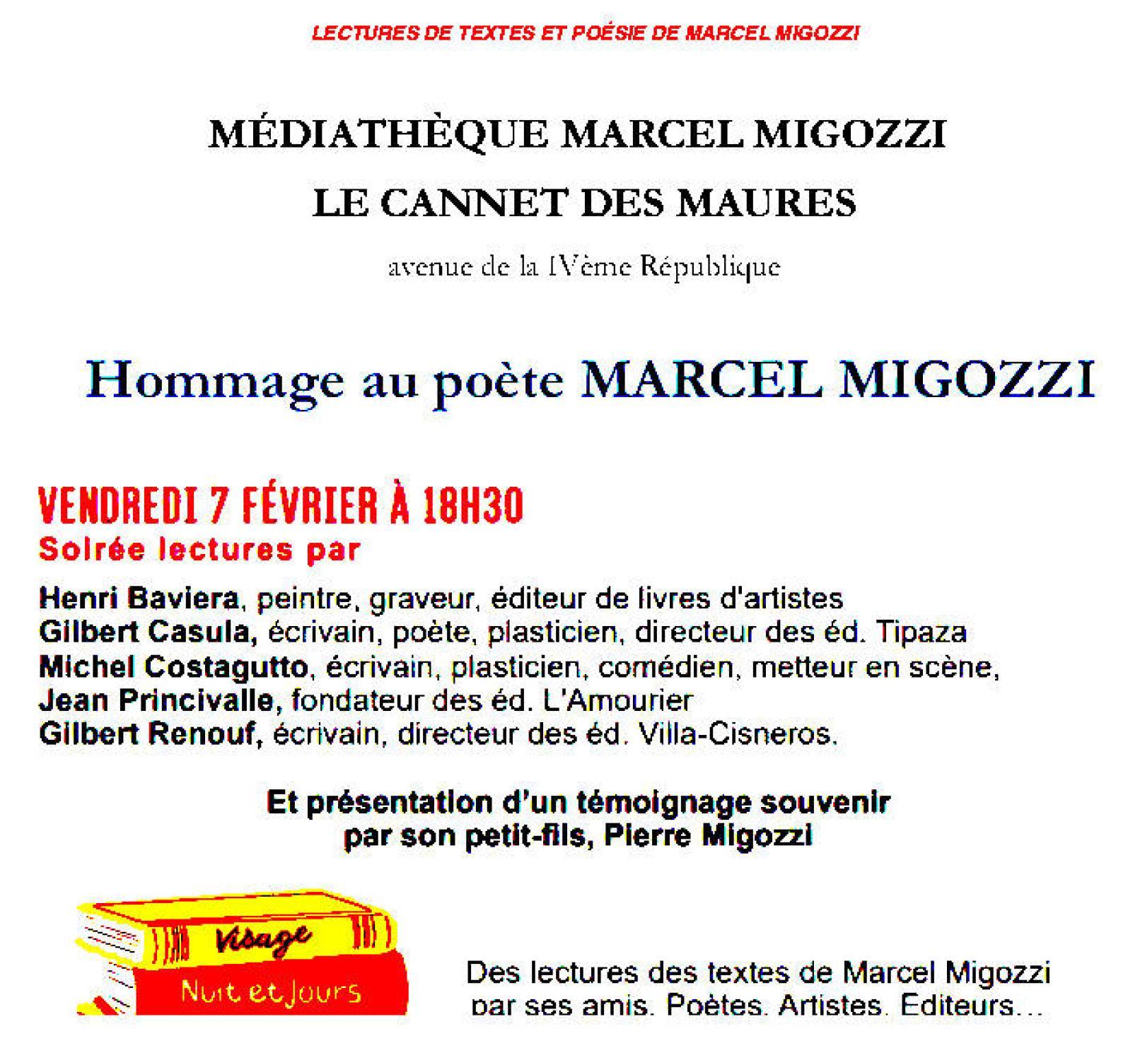 Hommage au poete MARCEL MIGOZZI-7 fervier 2025