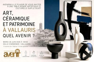 Roland Moreau invite : ART, CERAMIQUE et PATRIMOINE , Vallauris QUEL AVENIR ?  30 juin 2026