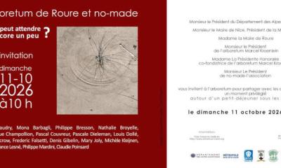 Arboretum de Roure et no-made, dimanche 11 Octobre, 10h ,Nathalie Broyelle presente