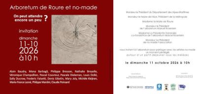 Arboretum de Roure et no-made, dimanche 11 Octobre, 10h ,Nathalie Broyelle presente