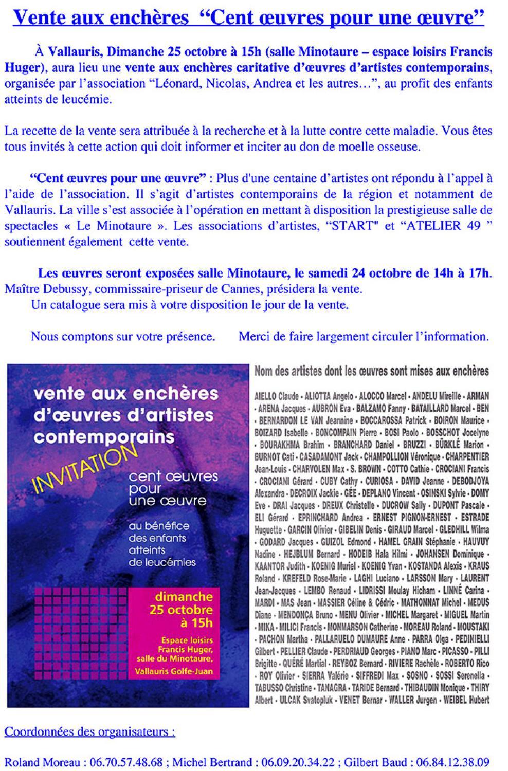 2009 Vente aux enchères