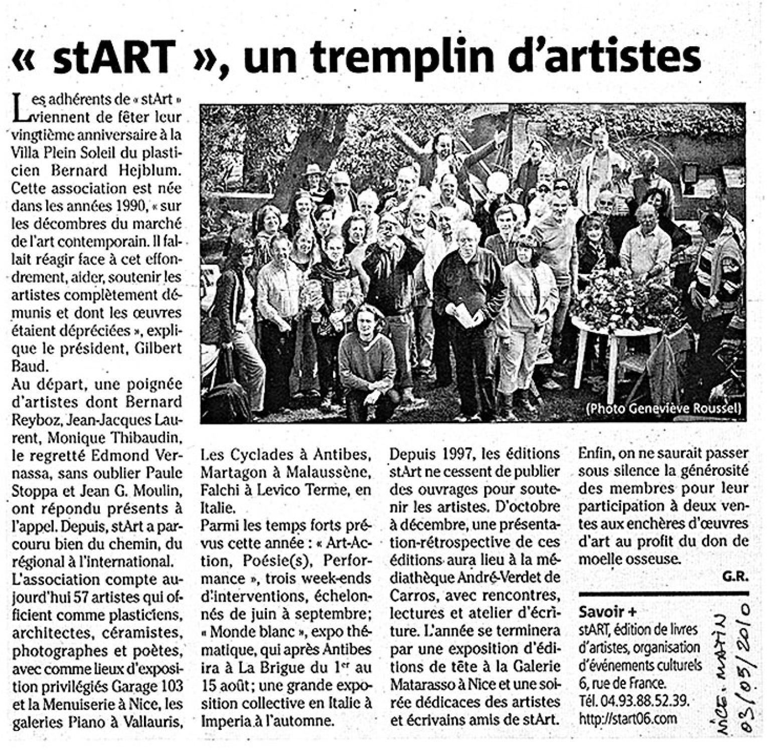 2010  Fête annuelle de stArt