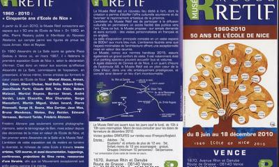 Exposition 50 ans Ecole de Nice Musée Retif Vence, 2010